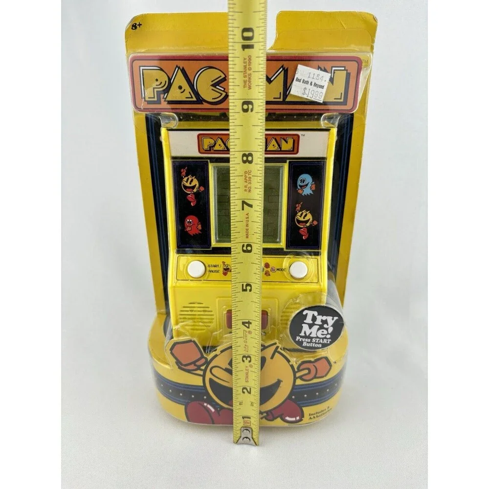 Pac-Man Pac Man Electronic Handheld Pocket Travel Game Arcade Basic Fun - Works!
